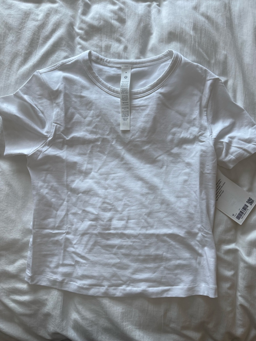lululemon White Short Sleeve Tee